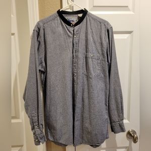 Red Lodge Trading Company Old Time Western Theme Vintage Flannel Shirt size LT